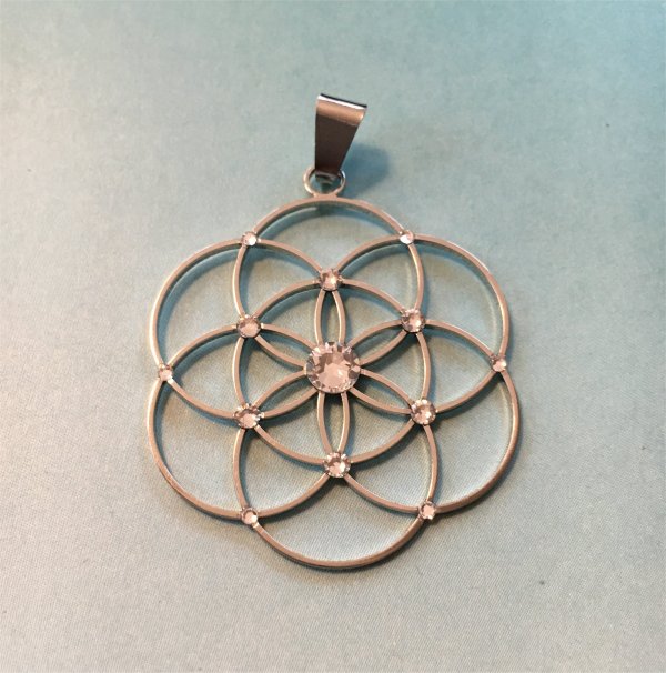 Saat des Lebens Ohrringe mit weissen Swarovski Steinen Quelle deiner Kraft EM-Accessoires Berlin Hermsdorf